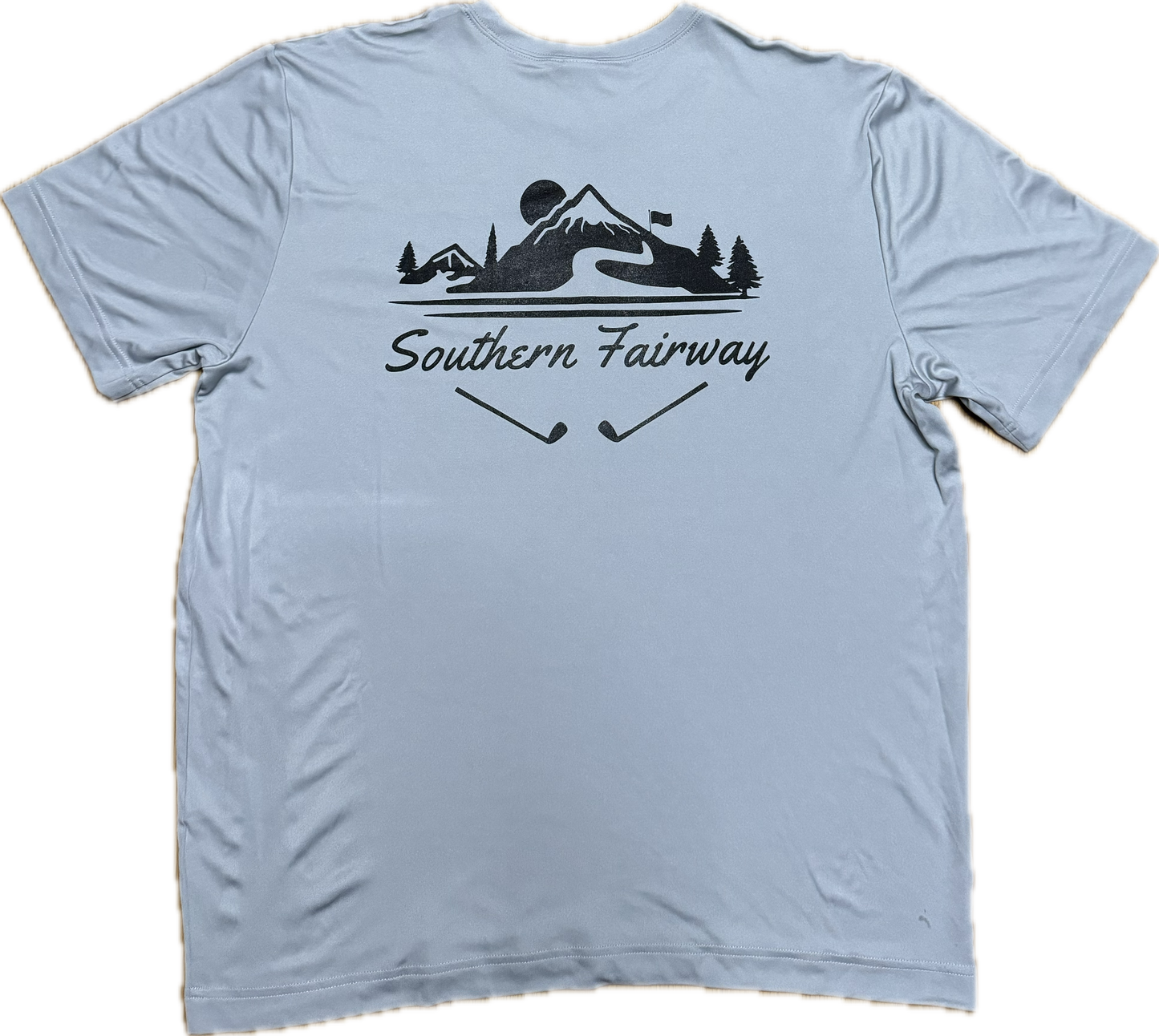 Off The Course Tee- Grey/Black