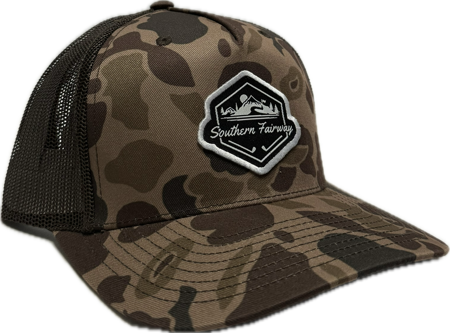 Off the Course Snapback- Old School Camo