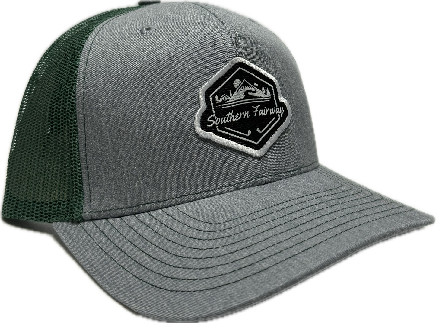 Off the Course Snapback- Green/Grey